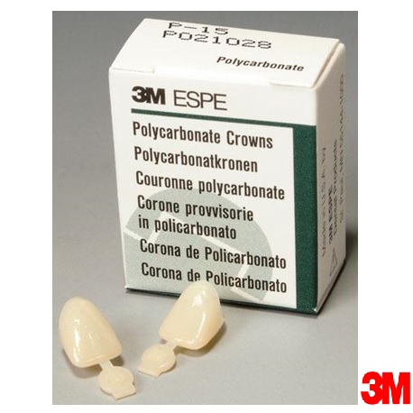3M Polycarbonate Replacement Crown for Anteriors and Bicuspid Refill, P-40